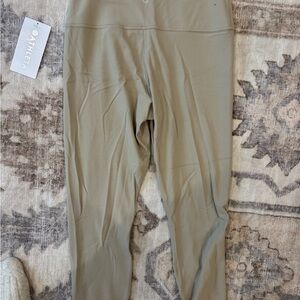 Athleta Light Cream/Gray Leggings